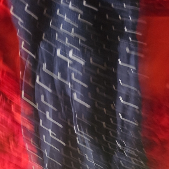 Old Navy Blue and White Smocked Polka Dot Halter Sundress Size Medium - Picture 6 of 7